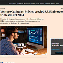 Venture Capital en Mxico creci 38.33% al tercer trimestre del 2024